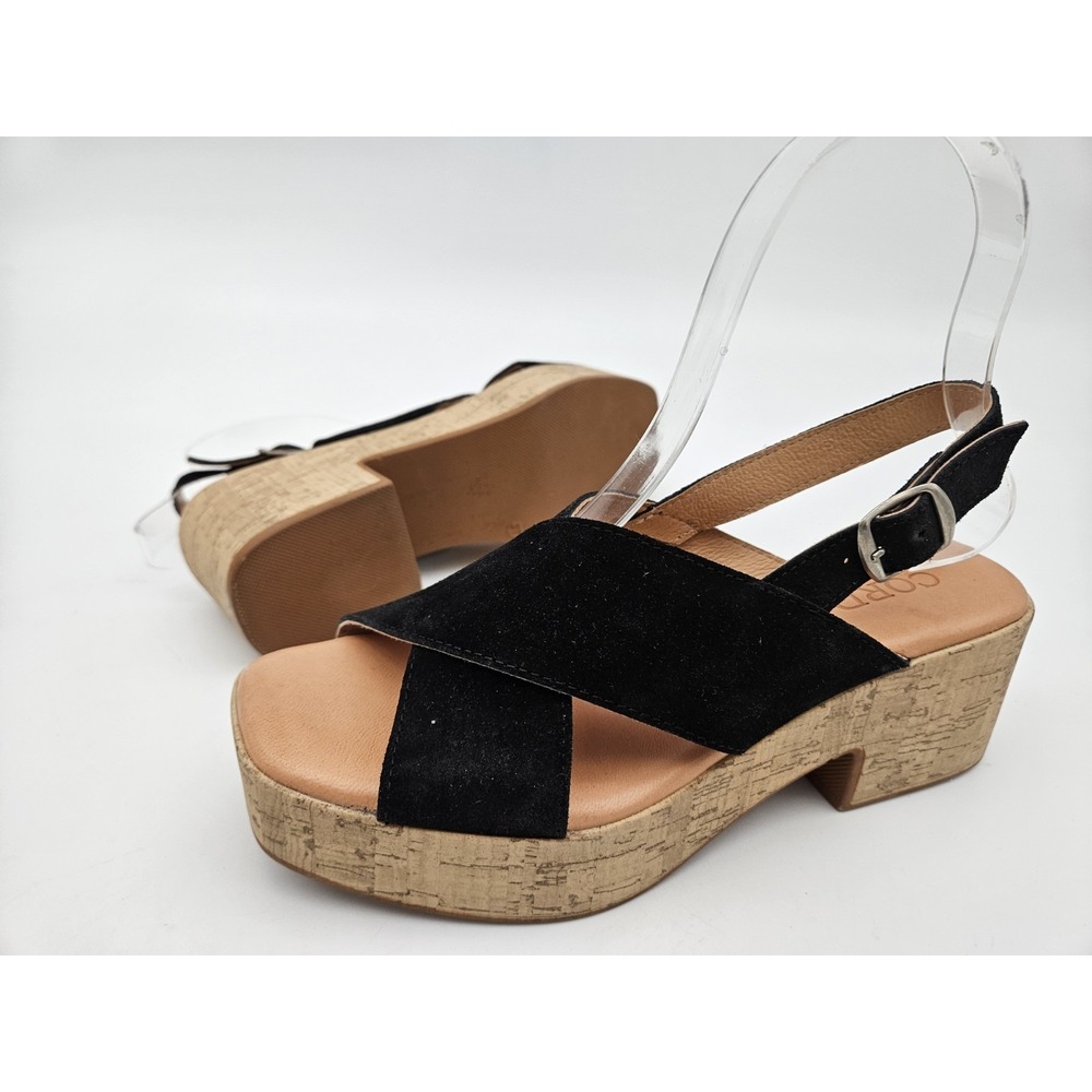 Cordani Malin Cork-Buttom Heels Sandals Womens Sz 6.5